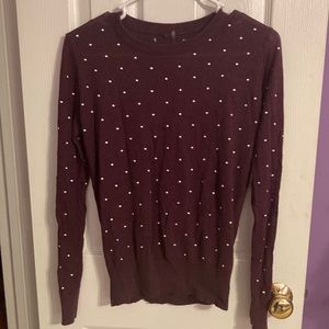 Polka dot sweater